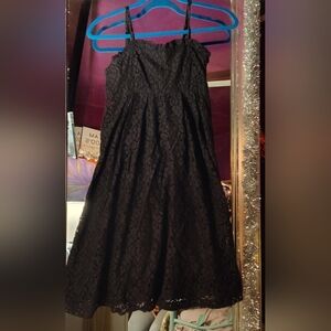 Elegant Black Lace Dress